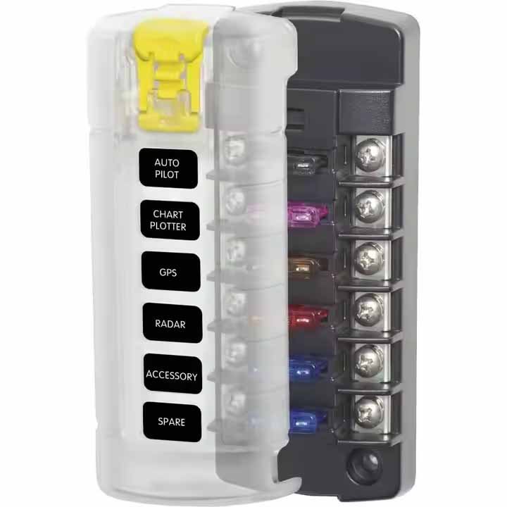 DC 12V 6 Way Fuse Box Auto Car Fuse Holder